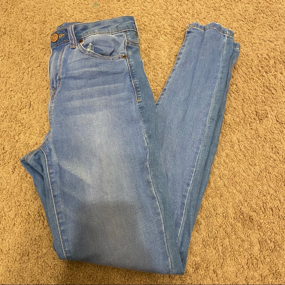 light blue jeans